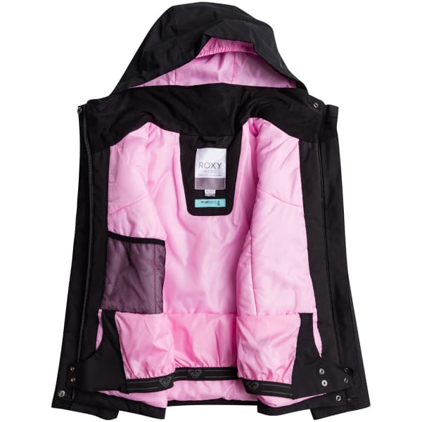 Veste de ski ROXY Y GIRL JK SNJT TRUE BLACK BLURRY FLOWER