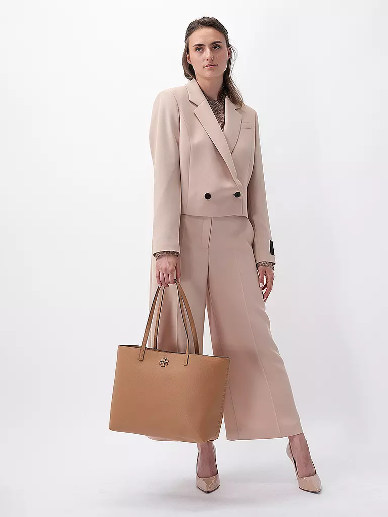 TORY BURCH Ledertasche - Shopper McGRAW TOTE braun