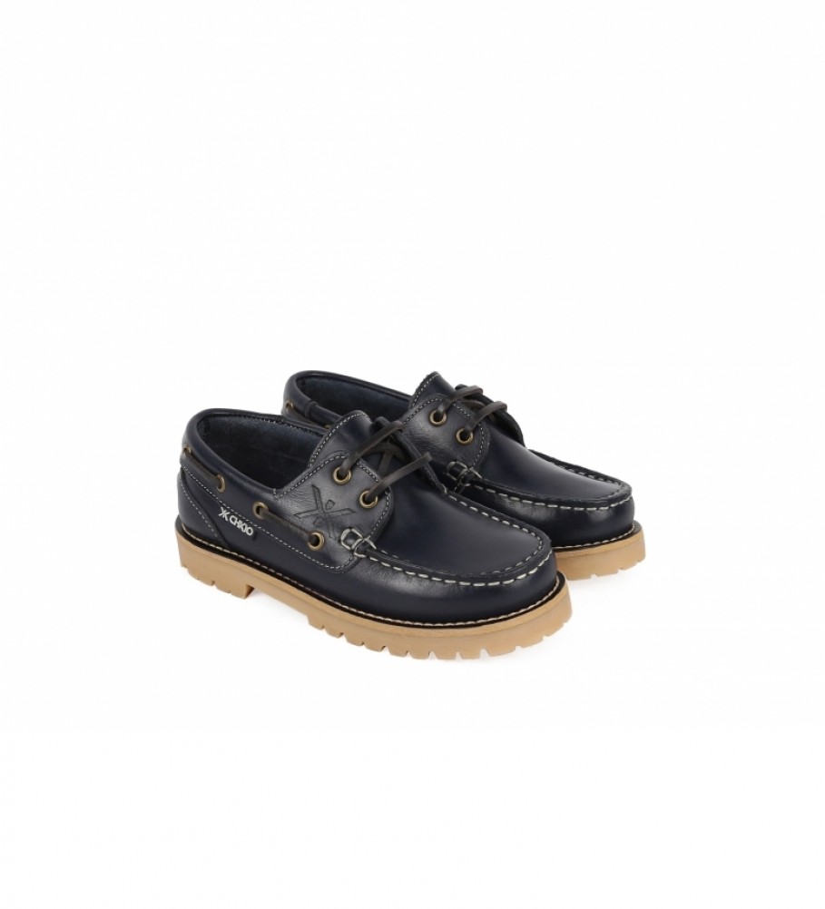 Chiko10 Nuticos couro infantil 01 azul marinho