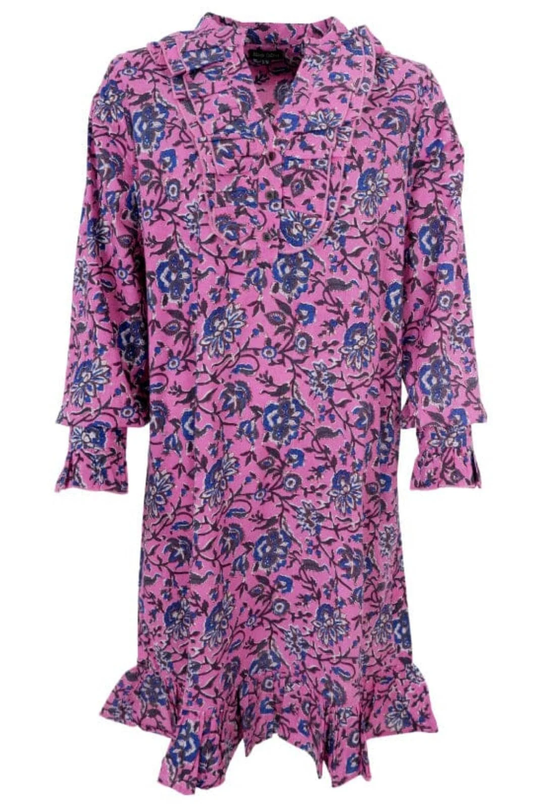 Black Colour Bcflora Ruffle Dress midi pink paradise
