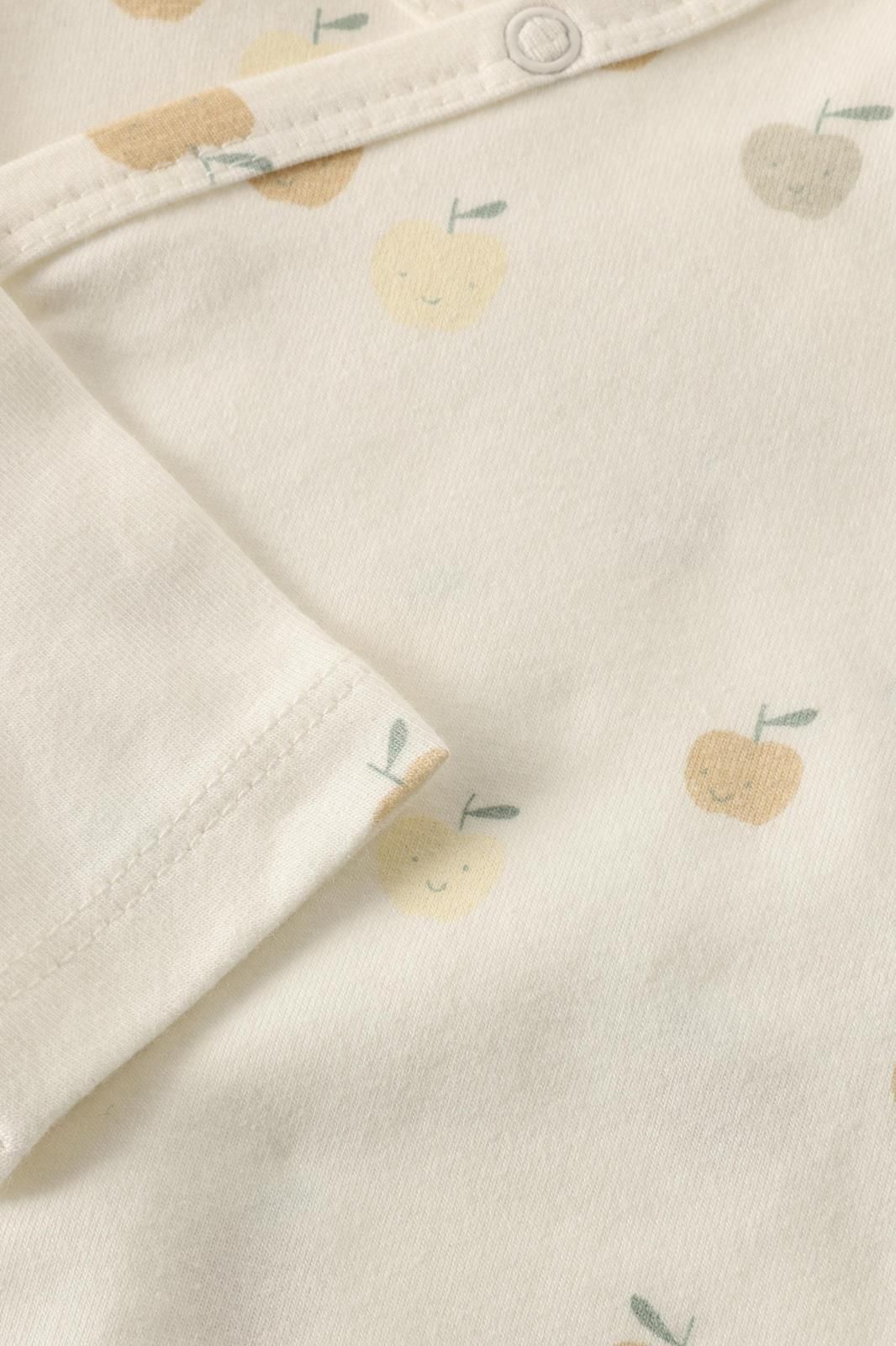 Noppies Newborn Romper all over print - Egret