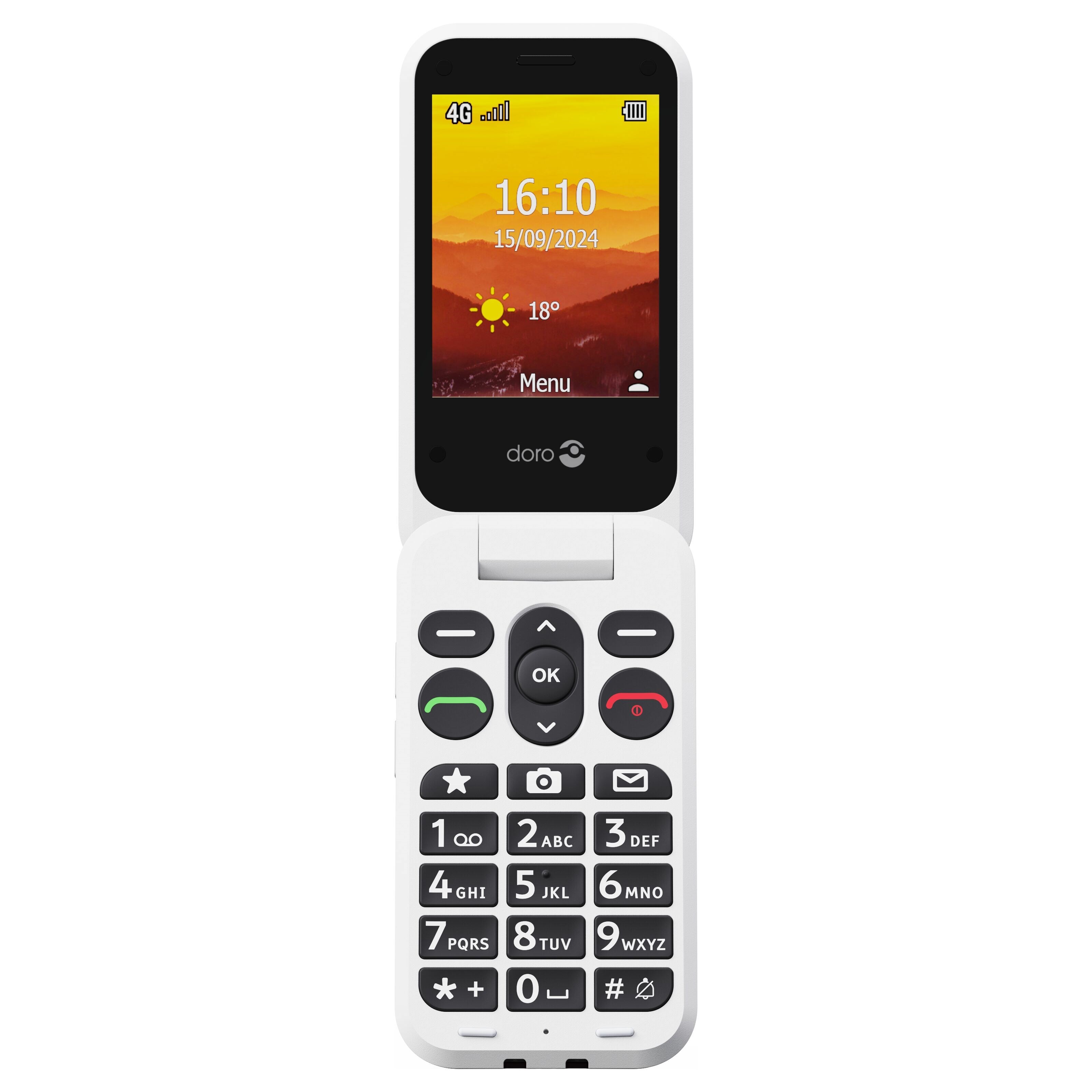 Doro Leva L31 Mobiltelefon 4G Rød/hvit