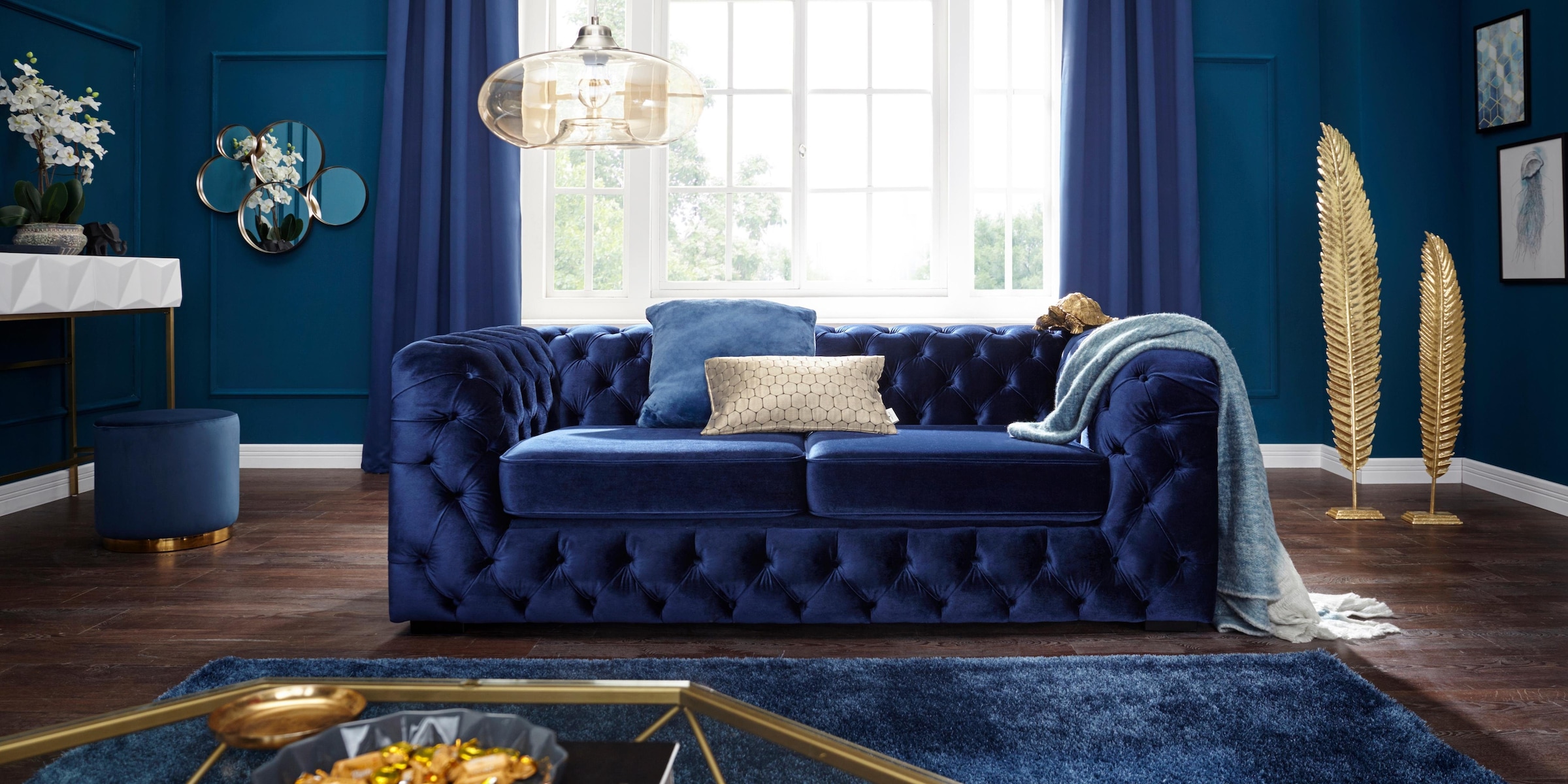 Home affaire Chesterfield-Sofa »Kalina« mit klassischer Chesterfield-Knopfheftung