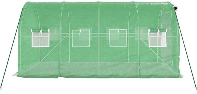 Tuinkas - Ruime Broeikas - Polyetheen - Staal - UV-Bestendig