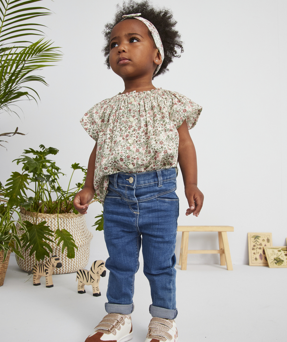 JEAN SLIM EN DENIM INDESTRUCTIBLE BÉBÉ FILLE LESS WATER
