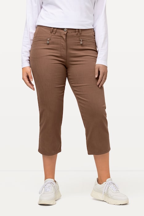 Hose Mony, wadenlang, Zipptaschen, Stretch