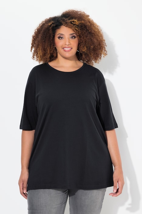 T-Shirt, Rundhalsausschnitt, Relaxed, Halbarm