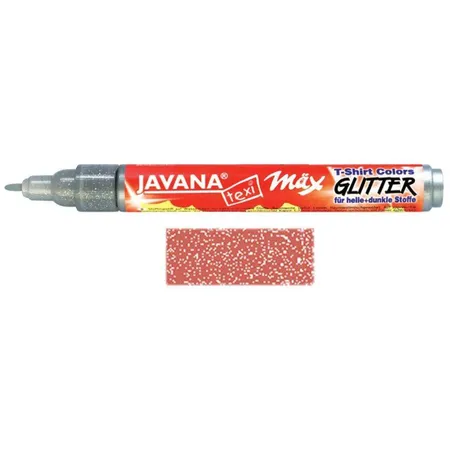 KREUL Javana texi mäx Glitter für helle und dunkle Stoffe Kupfer