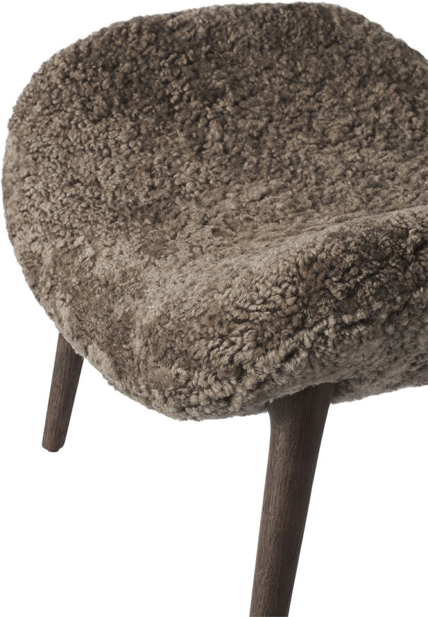 Vipp Lodge Footstool Dark Oak Curly col. 07 Brun
