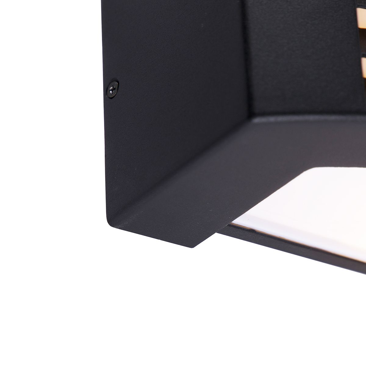 Smart buiten wandlamp zwart IP44 incl. Wifi A60 - Hurricane