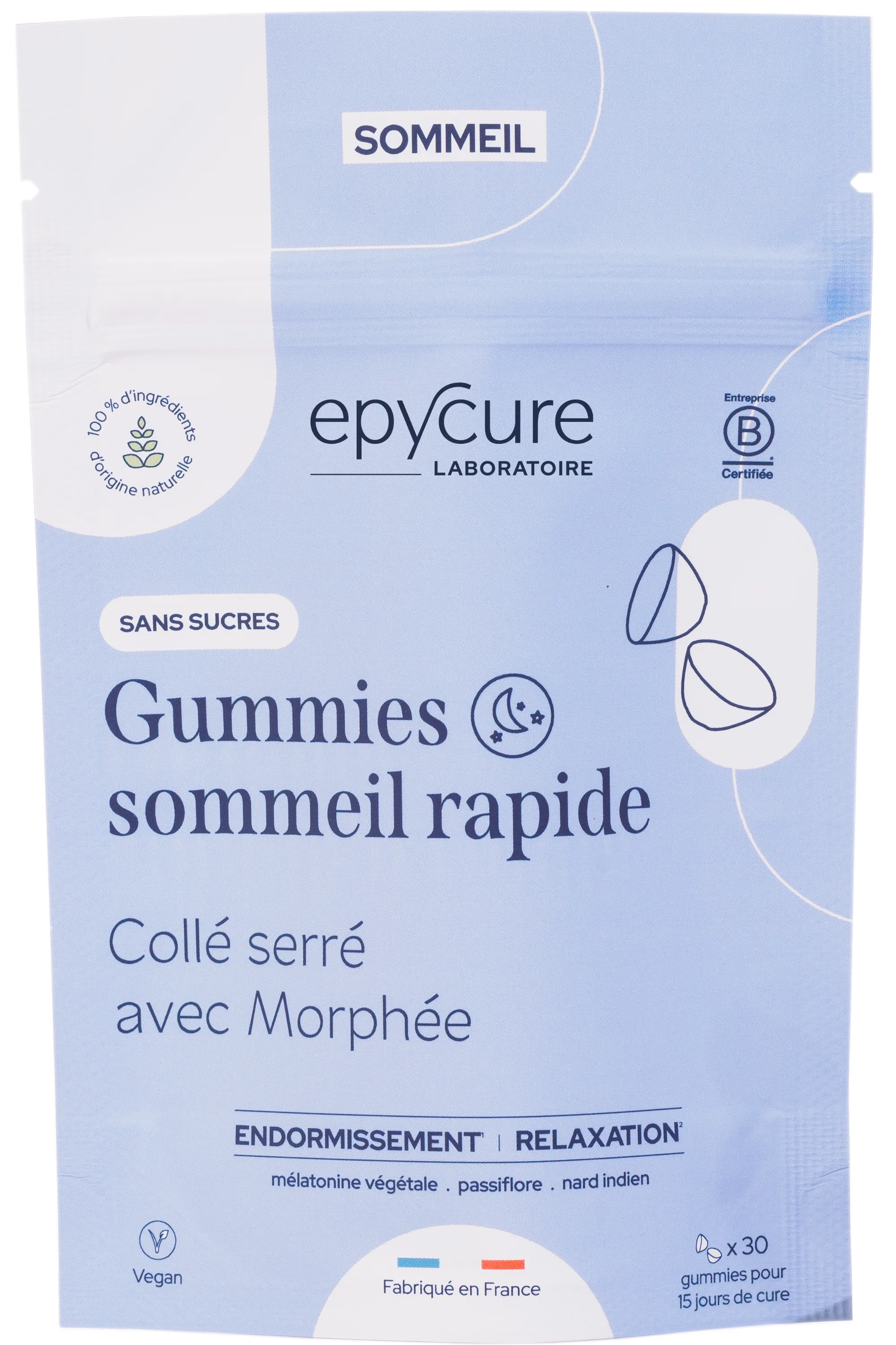 Epycure Gummies sommeil rapide sans sucres-75 g