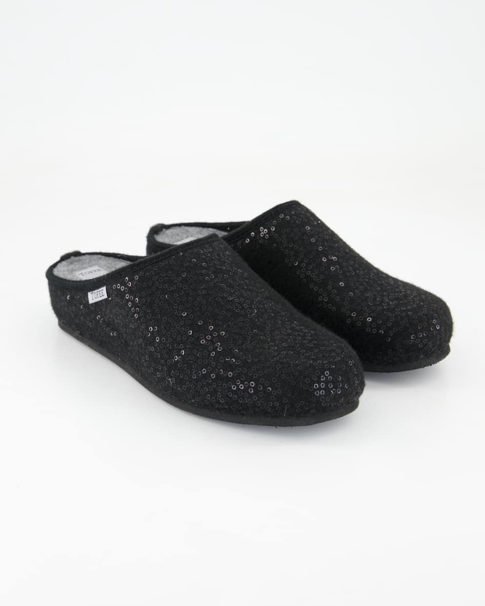 Tofee 74-00125 Hausschuhe in Schwarz