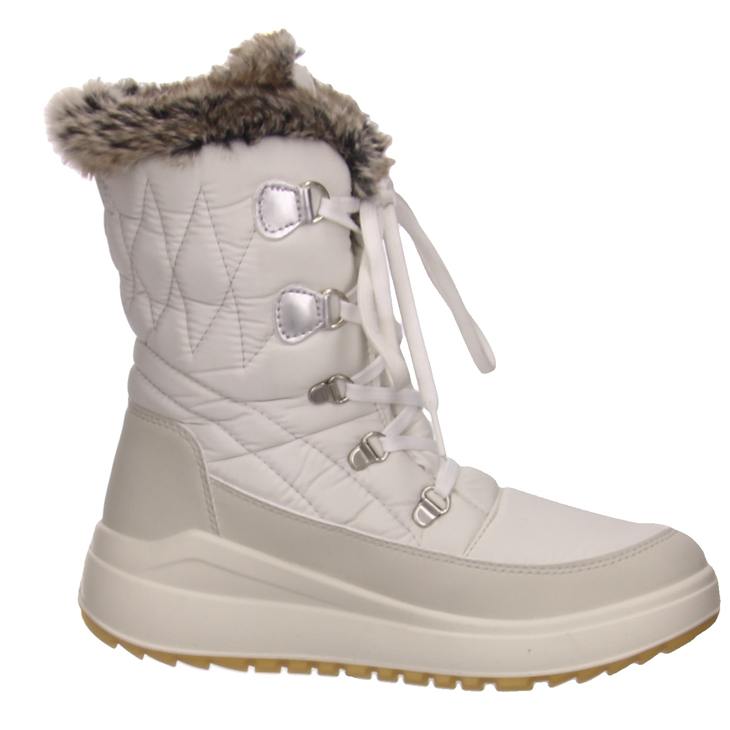 Lackner Schnürstiefel weiß weiss/weiss kombi