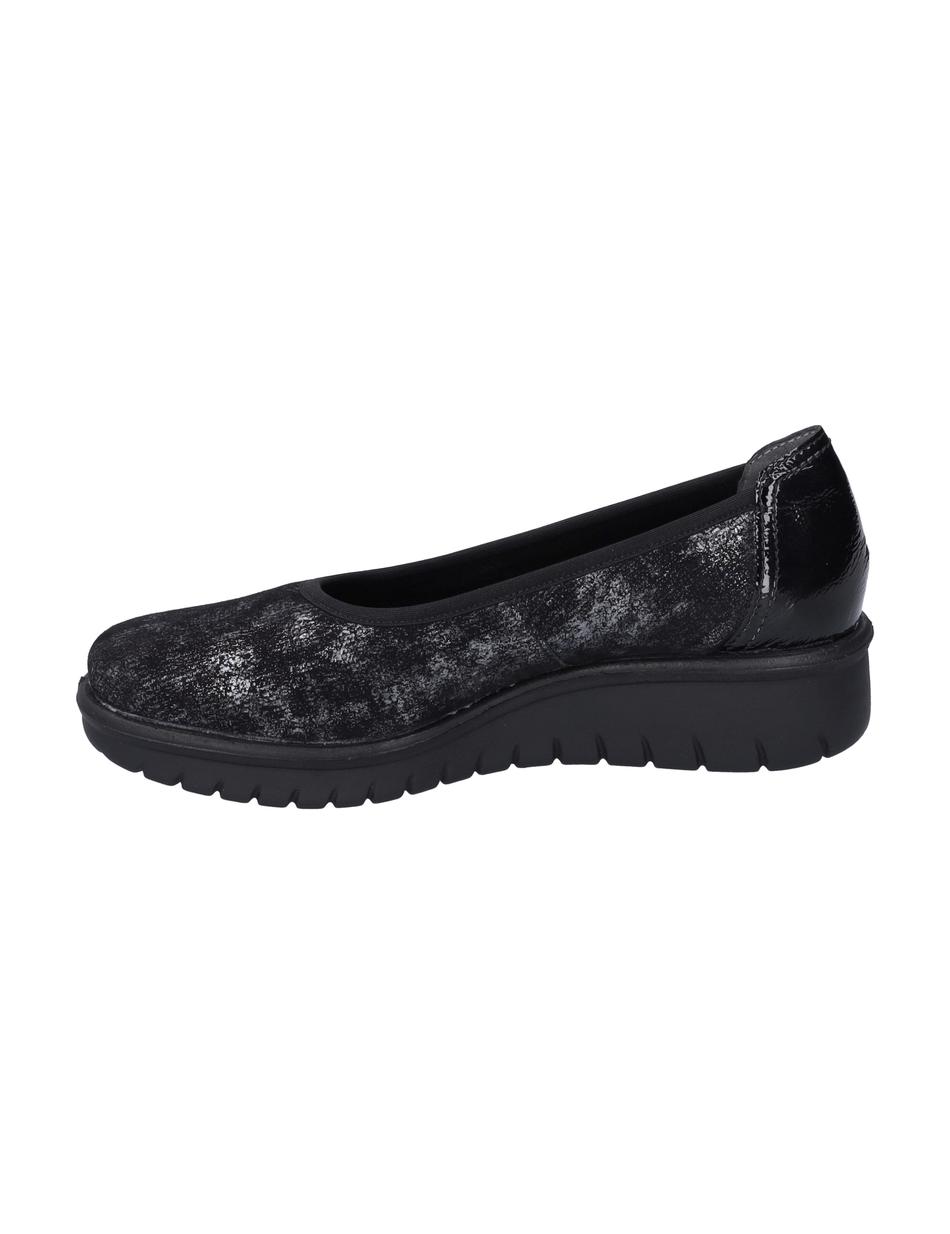 Slipper Calais 85, schwarz-silber