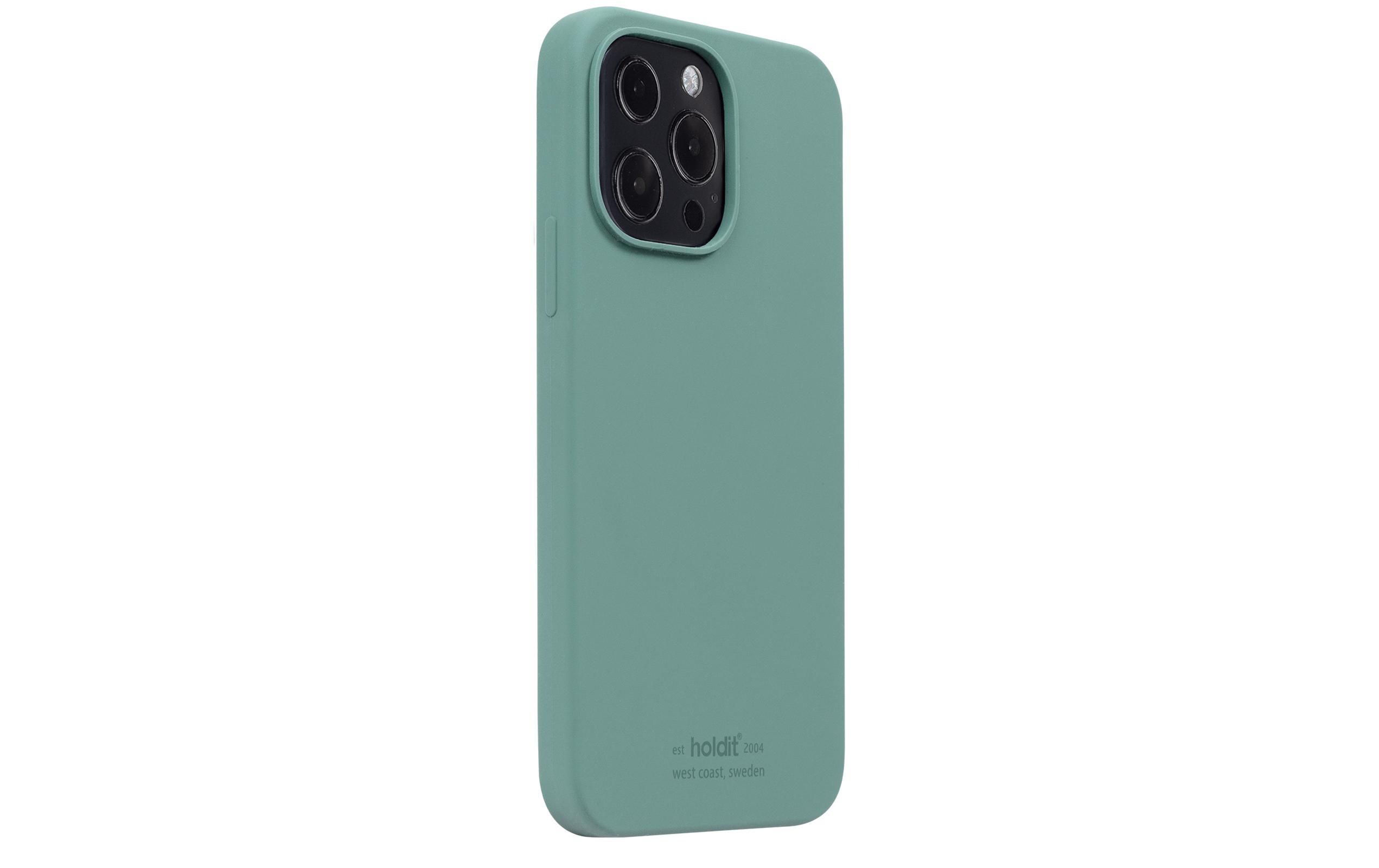 Back Cover Silicone iPhone 13 Pro Moss GreenModerne Handyhülle aus ultradünnem und griffigem Silikon für das Apple iPhone 13 Pro