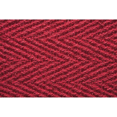 Kokosteppich Fischgrat, Rot, Breite 65 cm