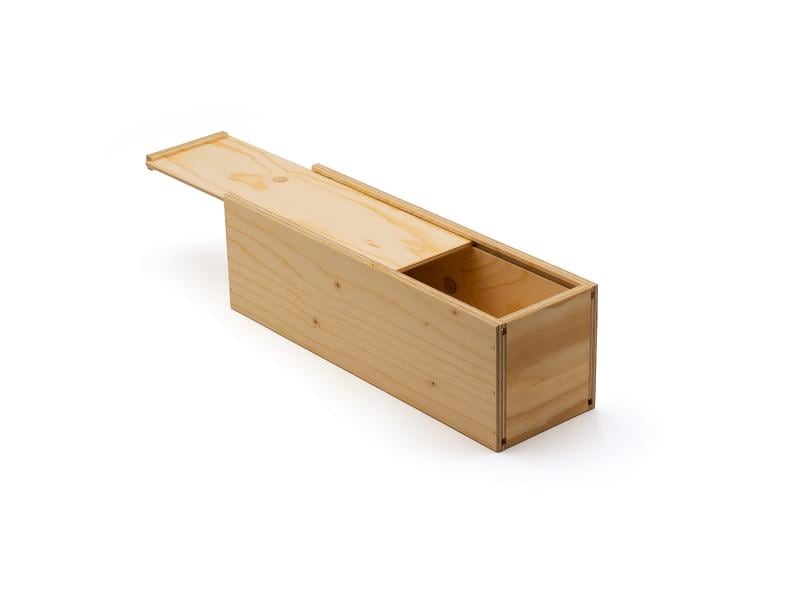 Weizenkorn Aufbewahrungskiste Weinflaschen, Holz Hellbeige Weinkiste für eine Flasche
