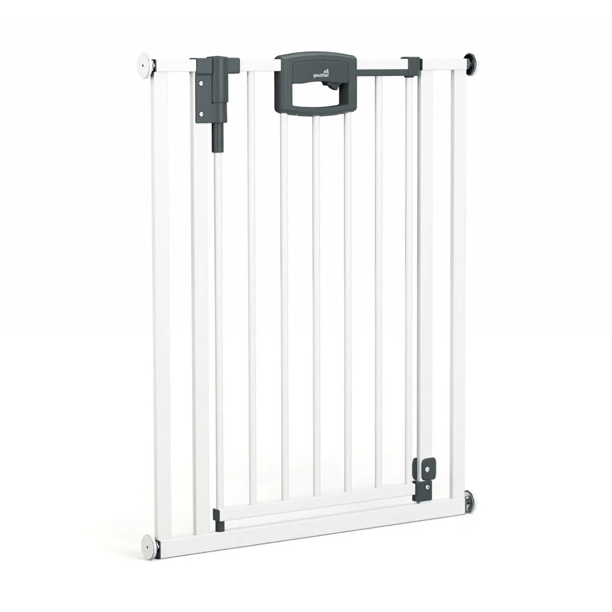 Geuther Baby Products GmbH Geuther by reer Türschutzgitter 4791 Easylock Plus 68 - 76 cm Metall Weiß
