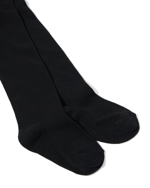 2 paires de collants épais enfant avec coton noir