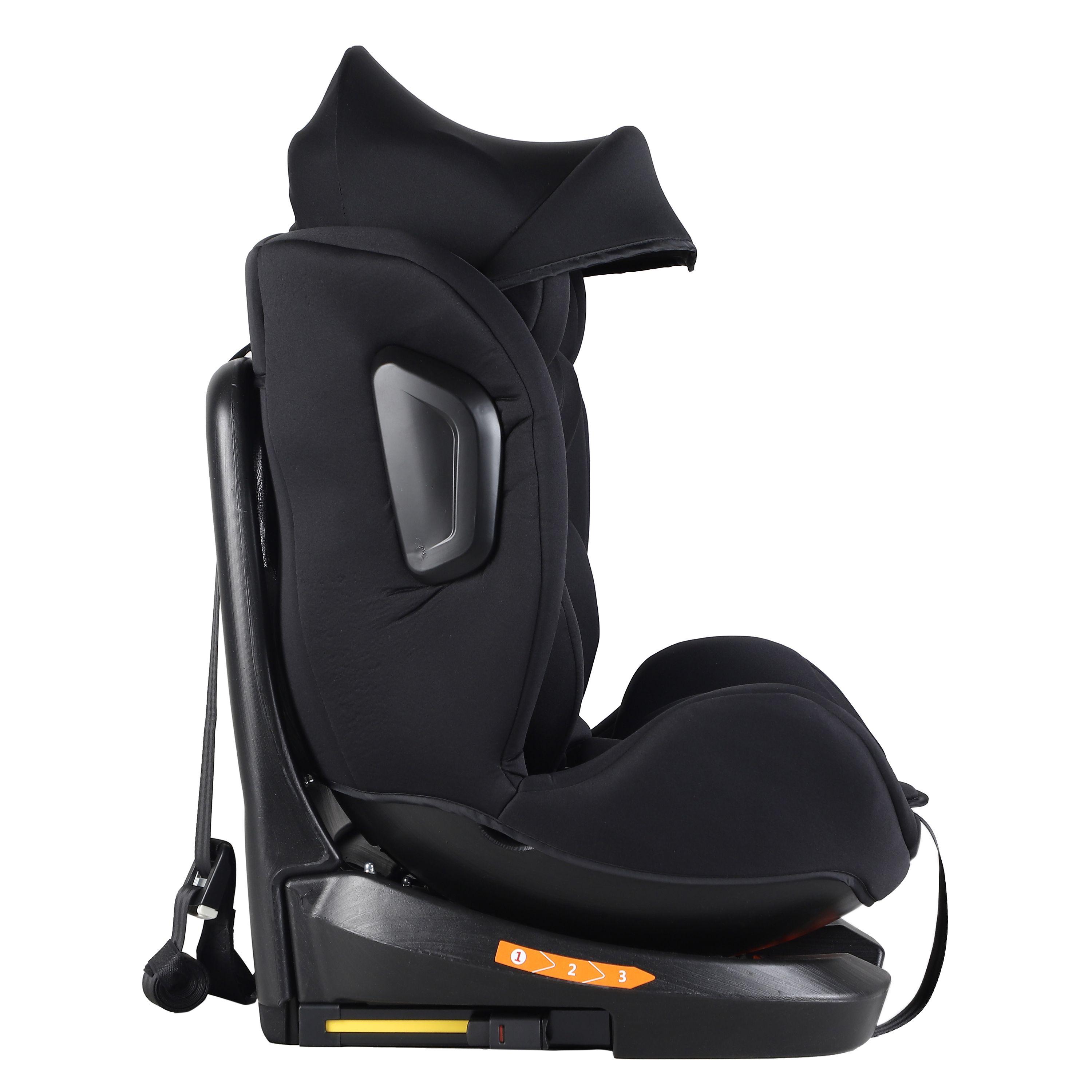 Kindersitz Auto 360° drehbar schwarz
