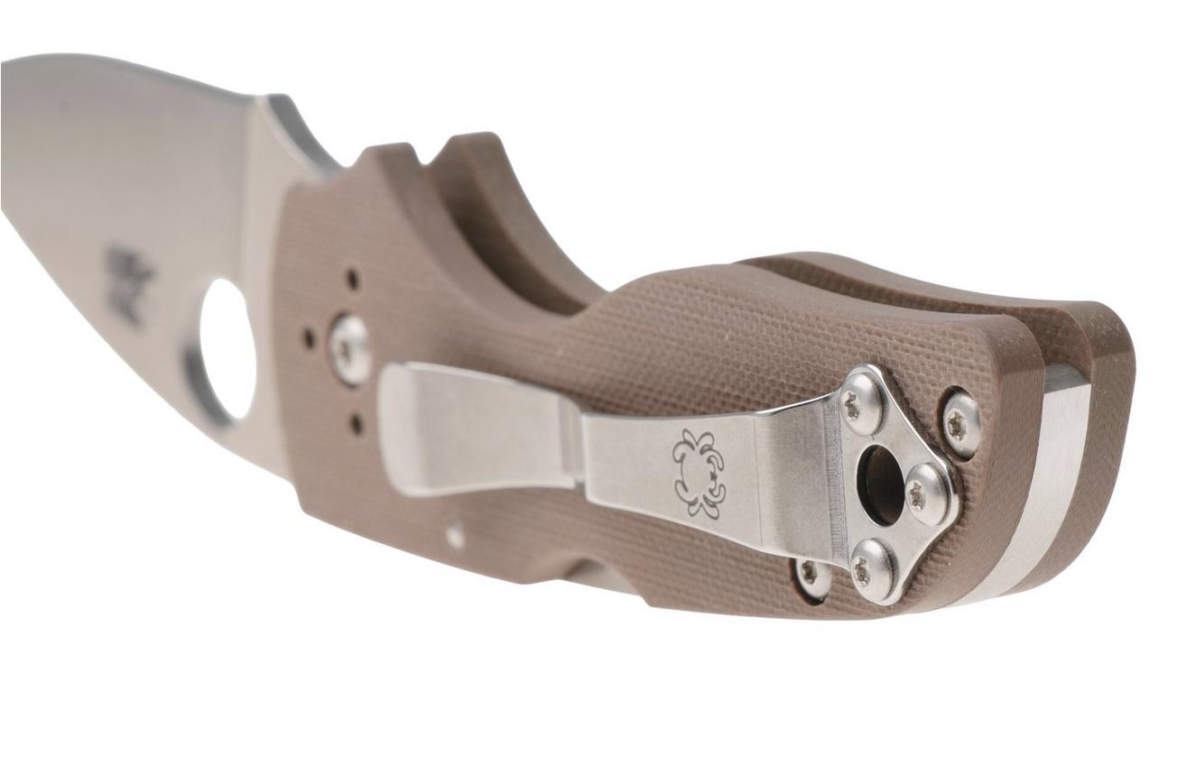 Spyderco Lil' Native CPM 15V Backlock C230MBGPBN15V Brown G10, Sprint Run zakmes