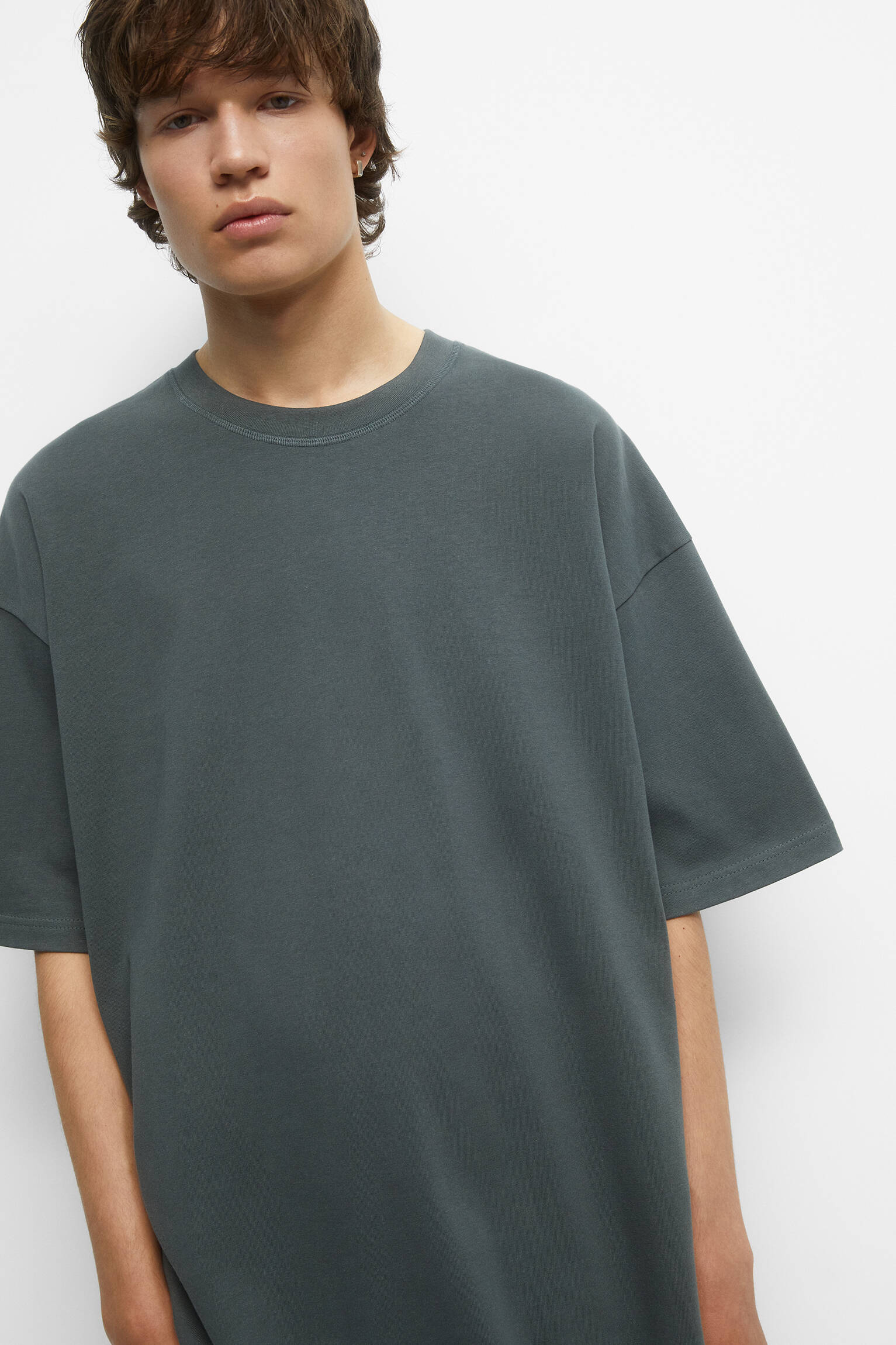 CAMISETA OVERSIZED DE MANGA CURTA - VERDE