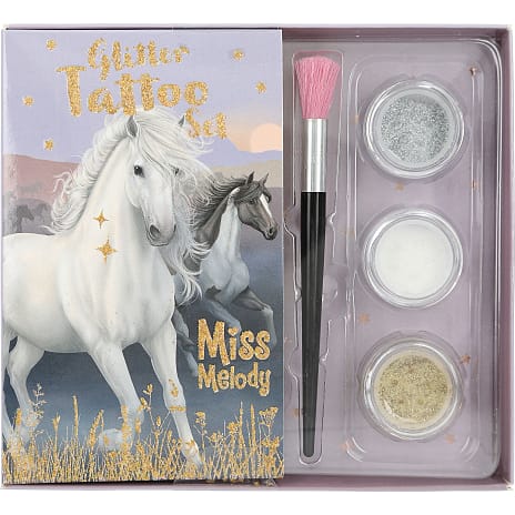 Miss Melody glitter tatoveringssæt