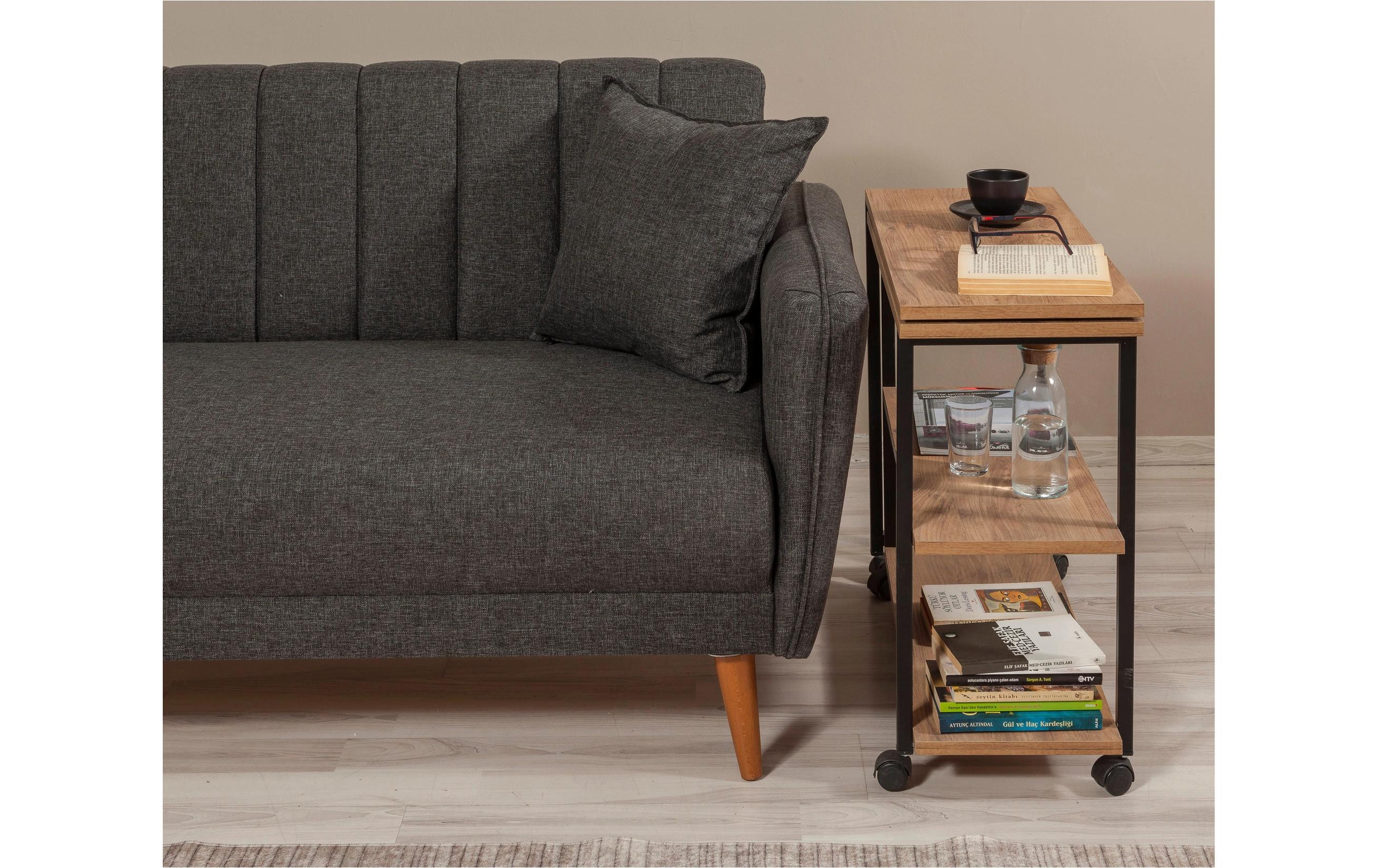 Couchtisch Melin 70 x 30 x 63 cm, Braun<br>Nebentisch