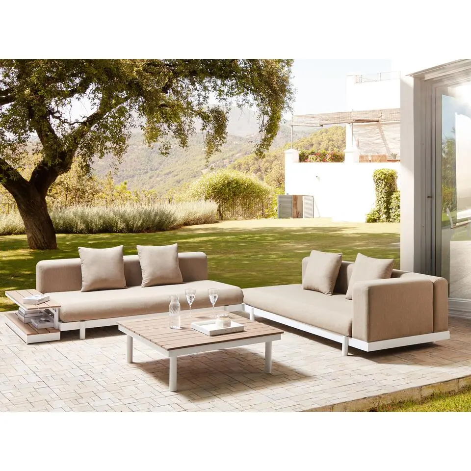 MISSANELLO - Loungeset - Beige - Aluminium/Polyester