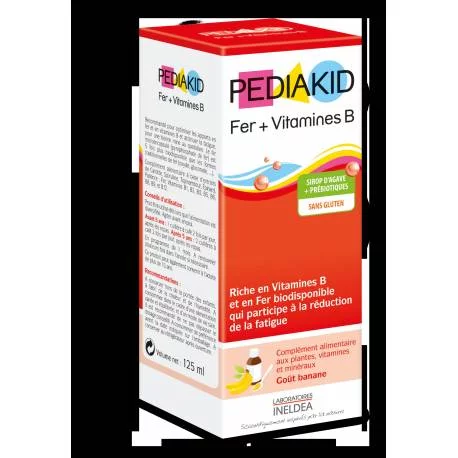 Sirop Fer + Vitamines B Pediakid - 125ml