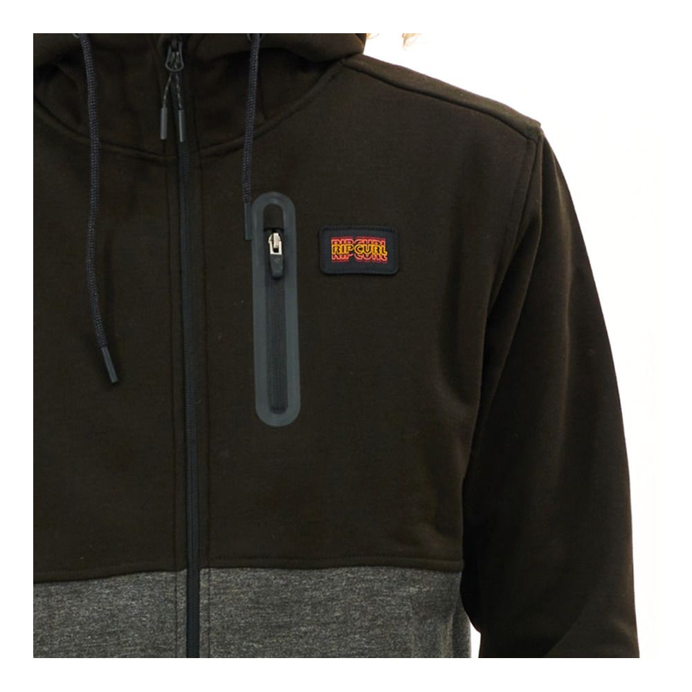 Rip Curl ANTI SERIES DEPARTED - Sweat Homme black/grey