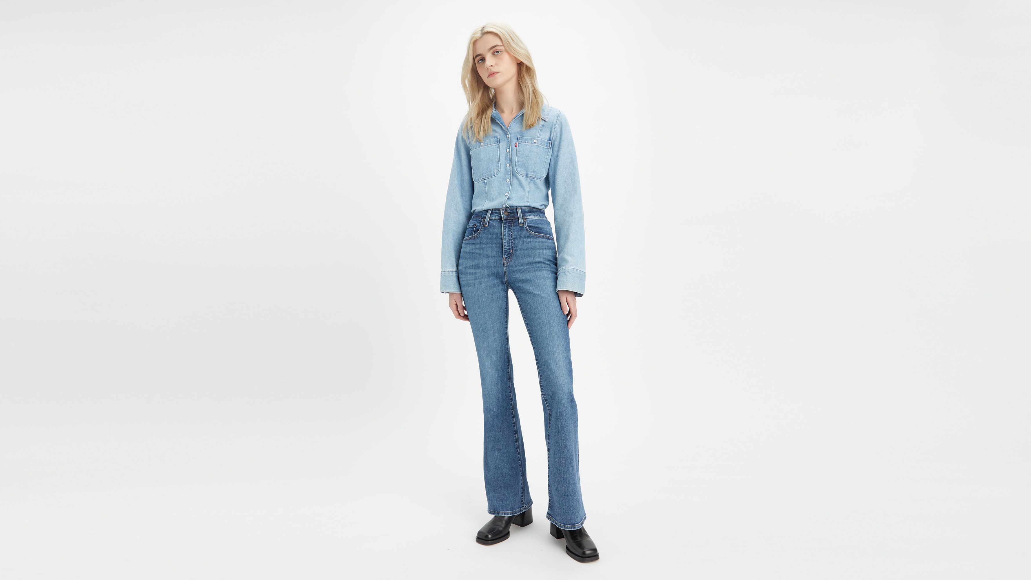 Jean 726™ taille haute flare - Blue Wave Mid - Bleu