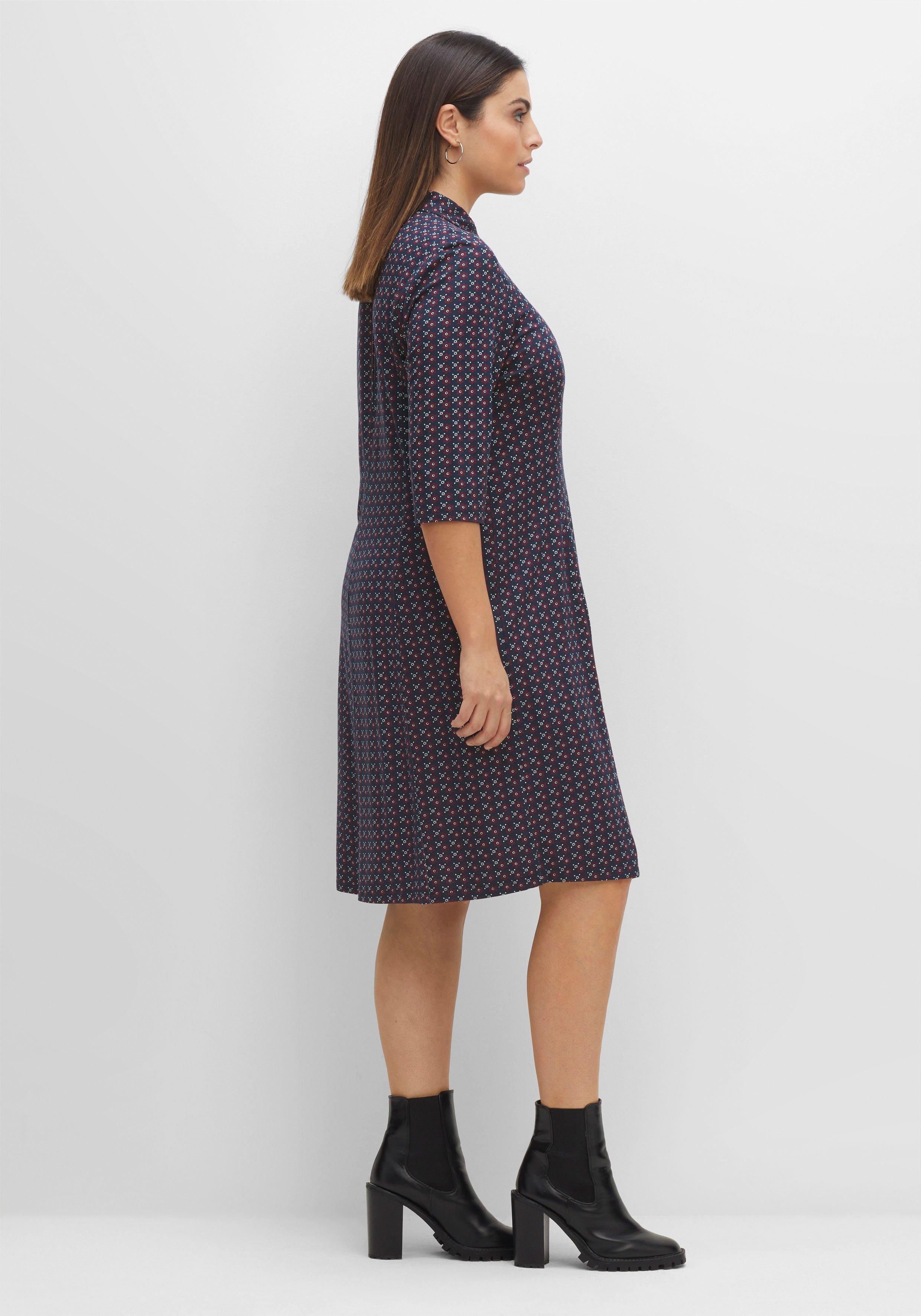 Jerseykleid in Hemdblusen-Stil, leicht elastisch