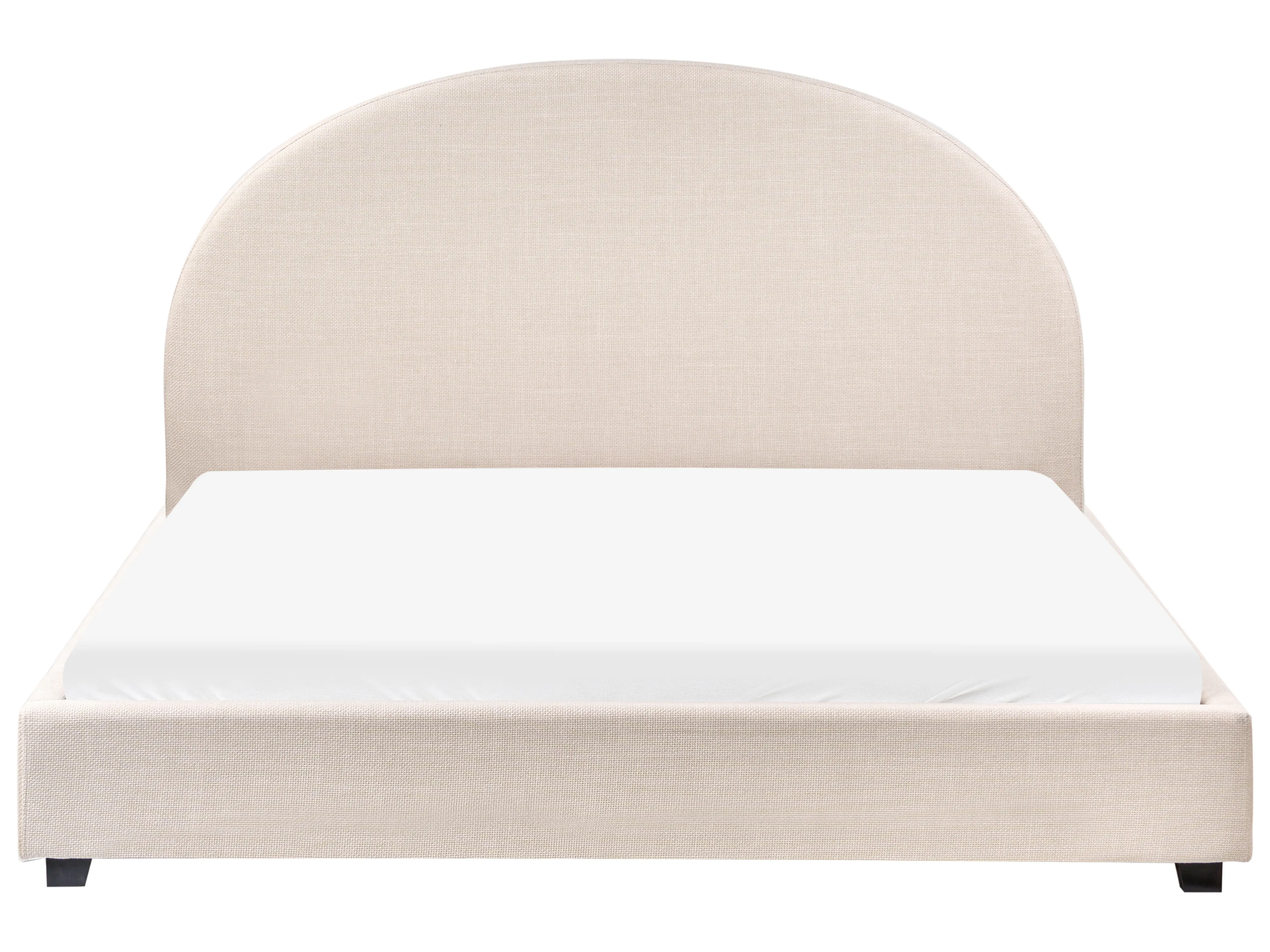 Bed Stof VAUCLUSE 160 x 200 cm Lichtbeige