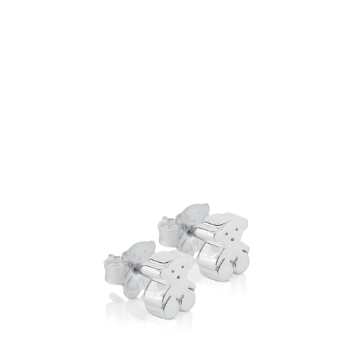 Brincos Sweet Dolls de prata de 0,7 cm