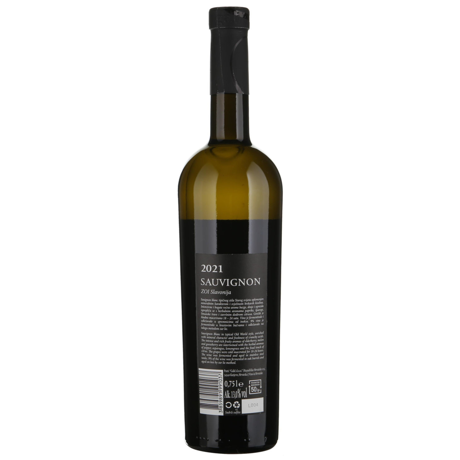 Sauvignon Blanc Slavonija Kroatien Galic -75cl