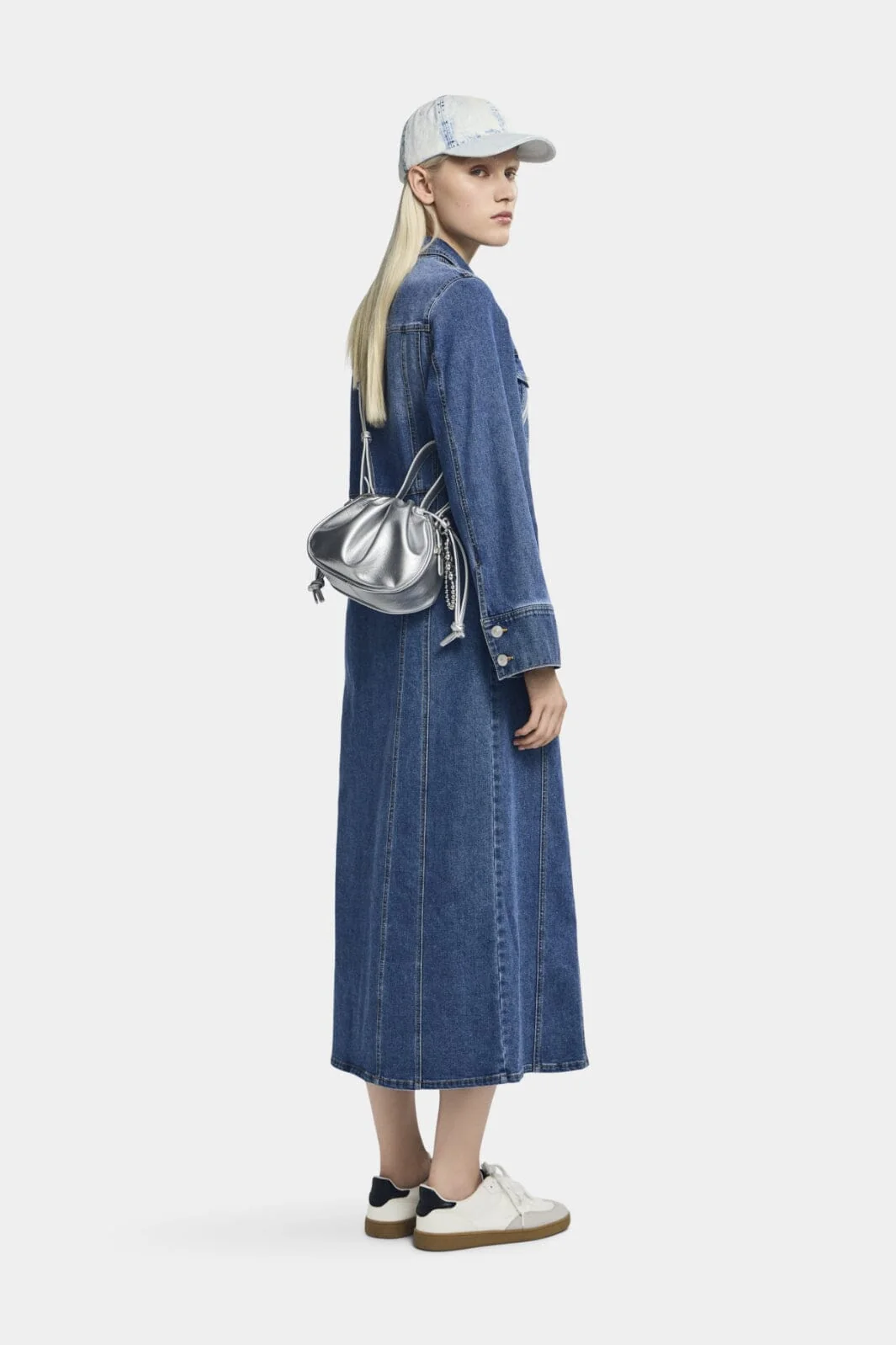Pieces Pcfemma Ls Long Denim Dress Fsy