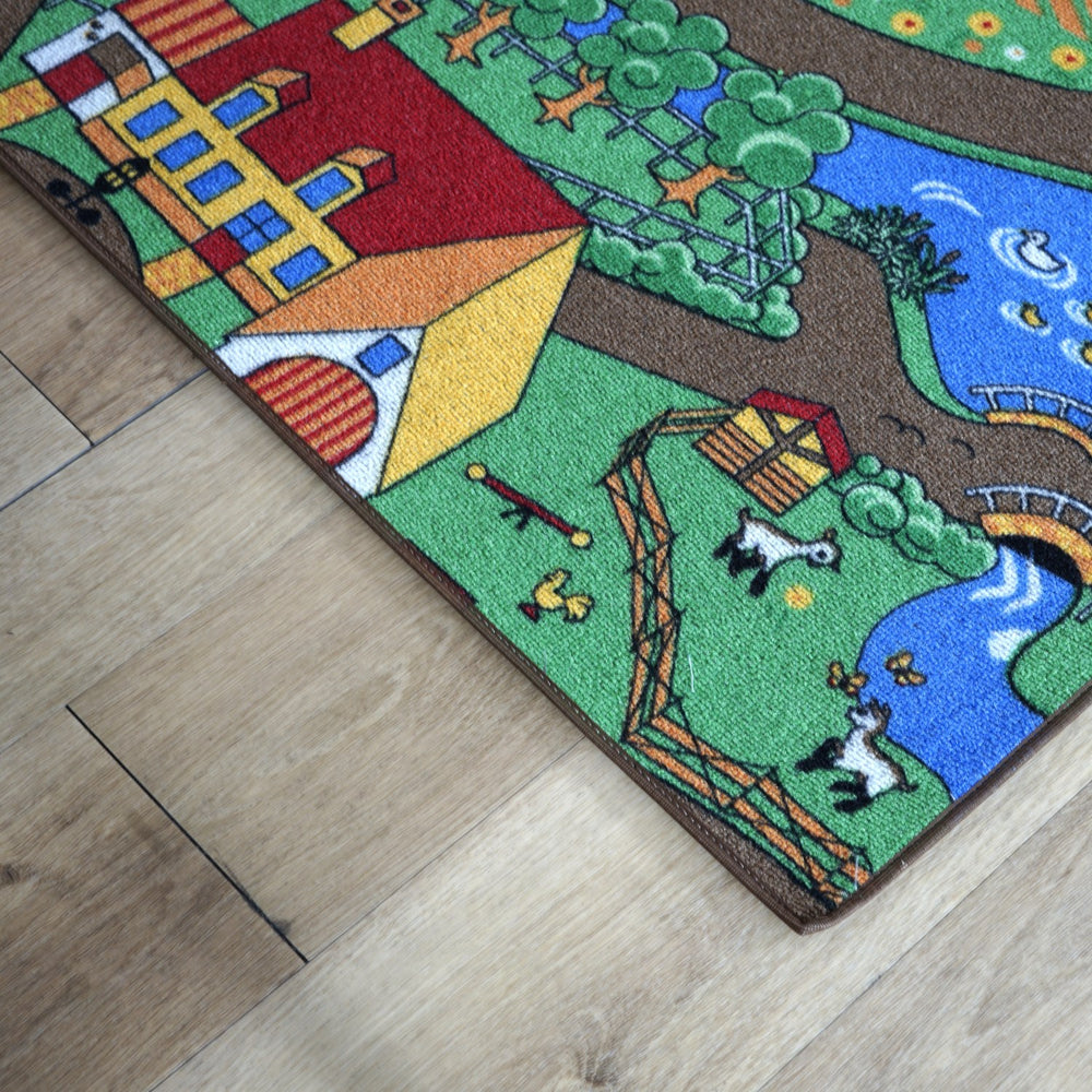 Køb Rebel Roads Farm Life Gulvtæppe - 95 X 133 Cm