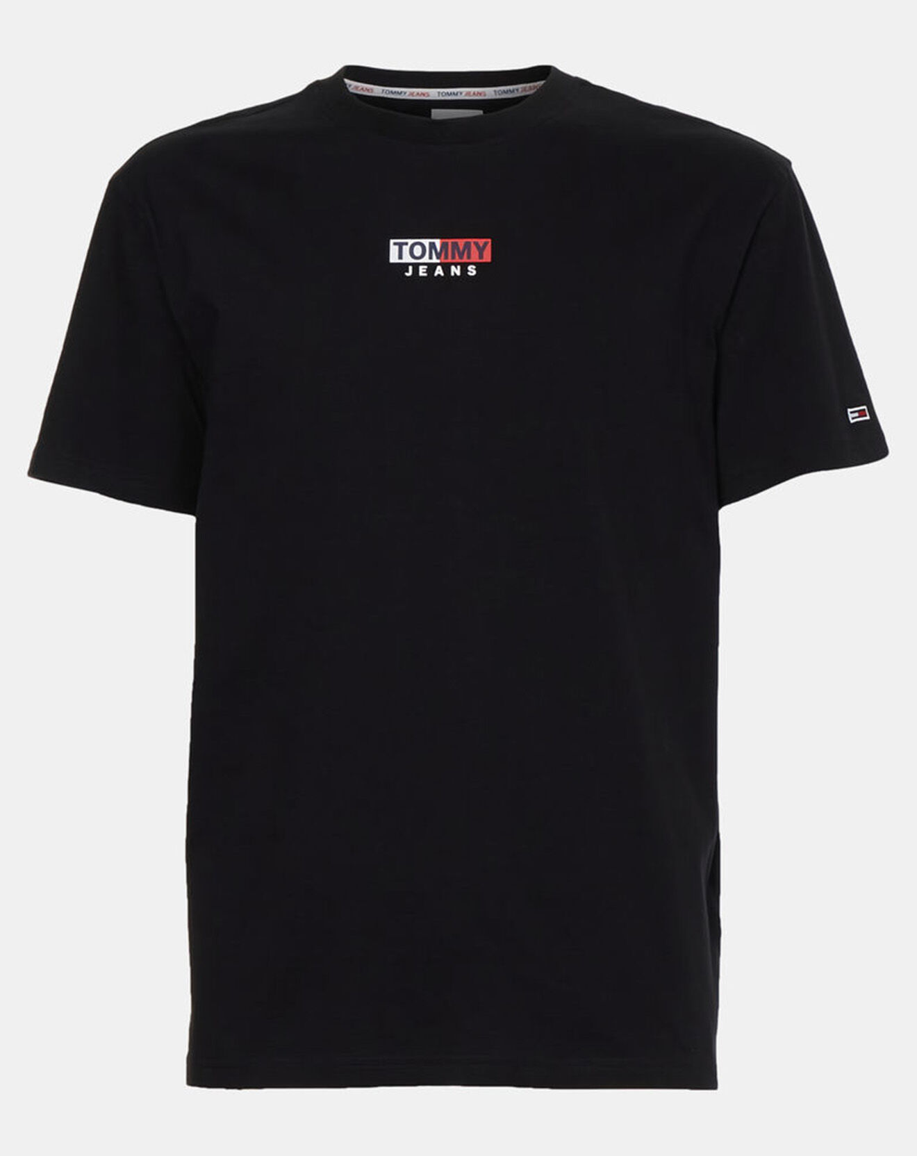 Tommy Jeans T-Shirt Peached Entry Flag noir