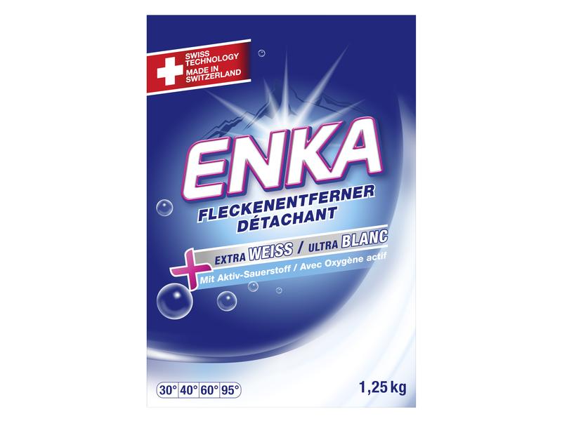 Enka Pulverwaschmittel Fleckenentferner 1.25 kg Waschmittelpulver mit Aktiv-Sauerstoff