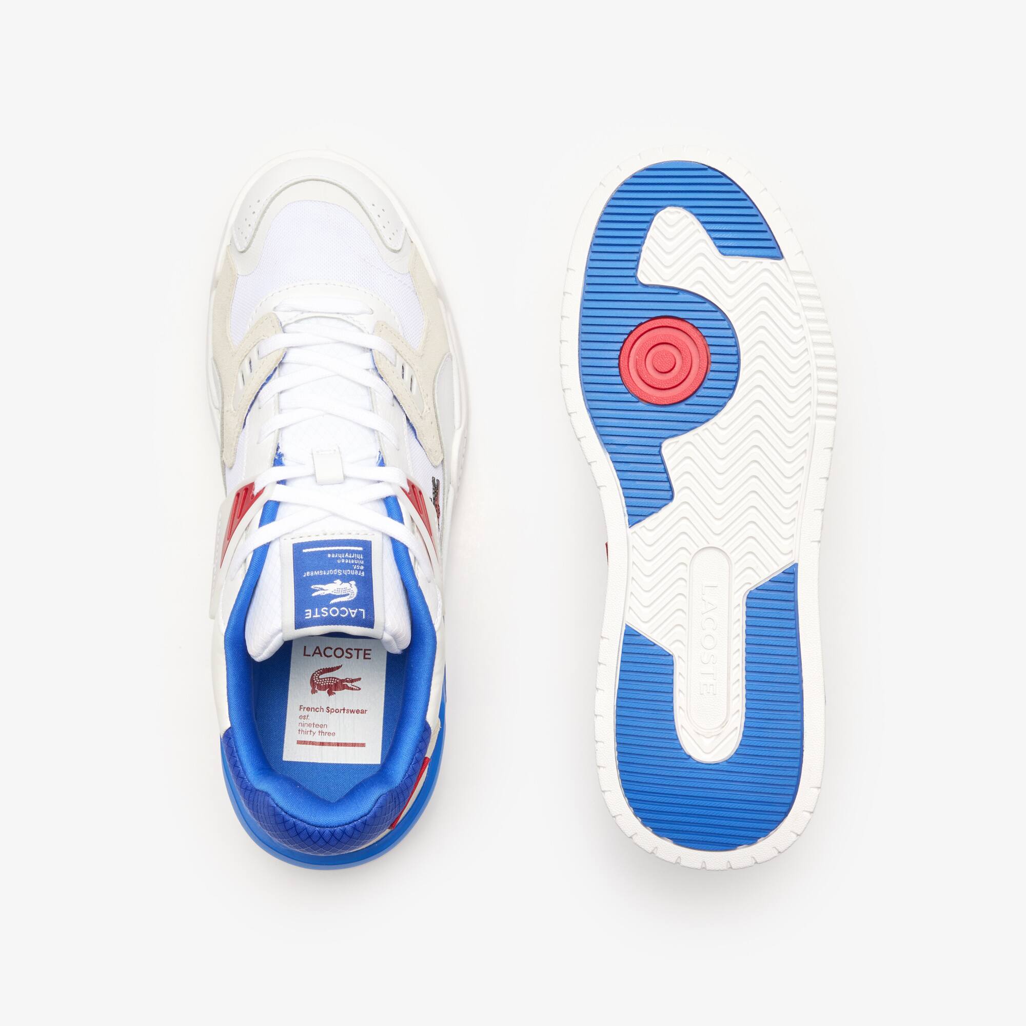 Herren-Sneakers LT 125 aus Leder mit Kontrast-Lasche Sneakers - Weiss - Lacoste - Herren