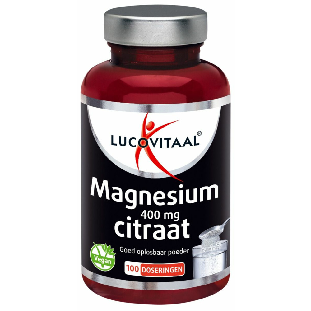Lucovitaal Magnesium Citraat 400 mg Poeder 100 doseringen250 gr