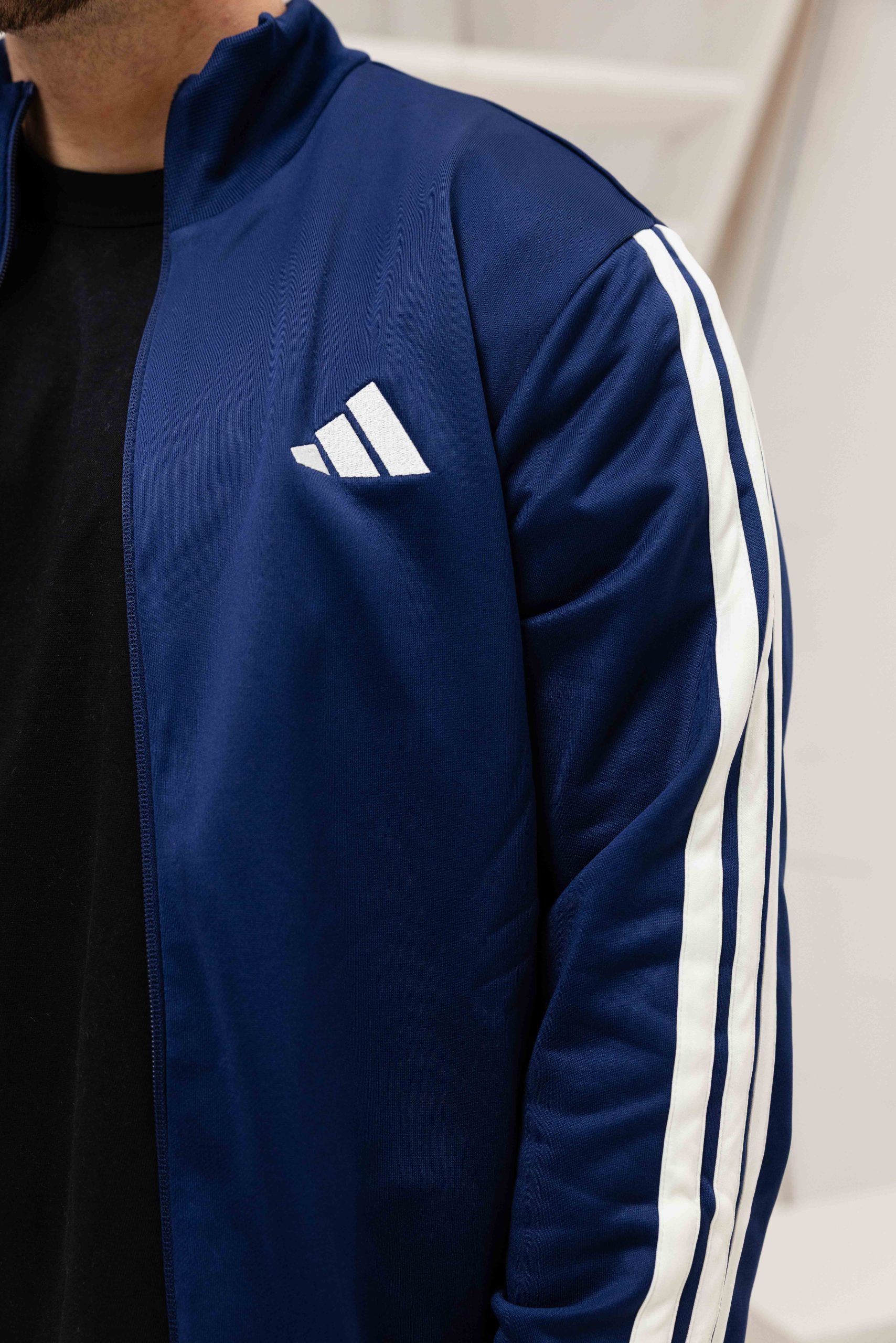 Adidas French Terry Trainingspak Heren Donkerblauw