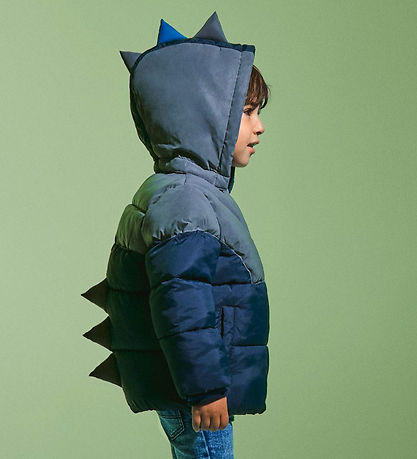 Name It Steppjacke - NmmMorten - Dark Sapphire m. Dino