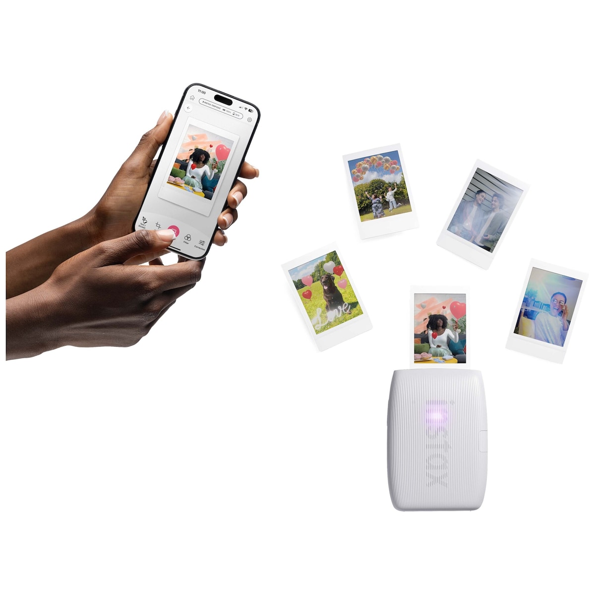 Fujifilm Instax Mini Link 3 smarttelefonprinter (hvit)