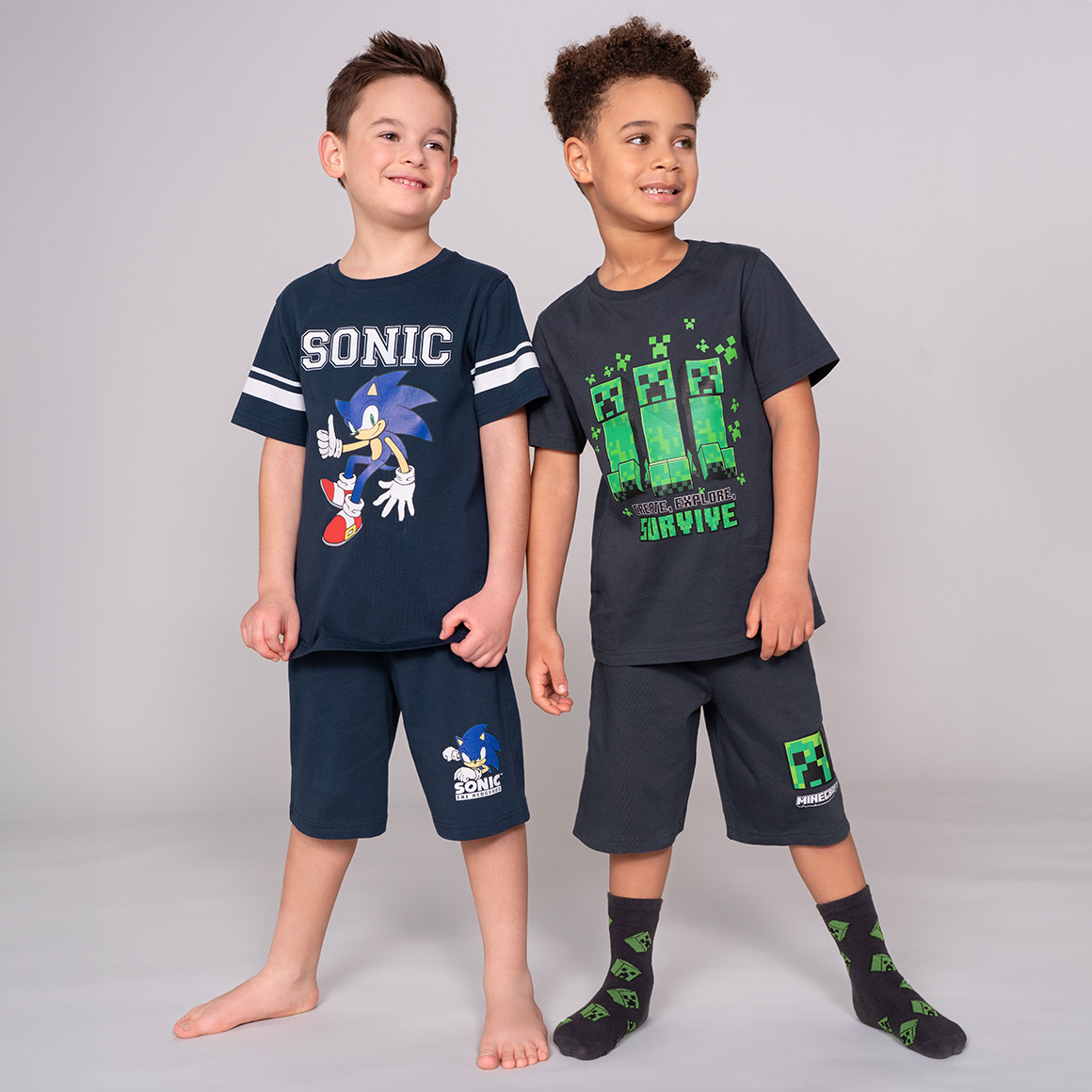 Topolino Sonic Shorty mit Print dunkelblau