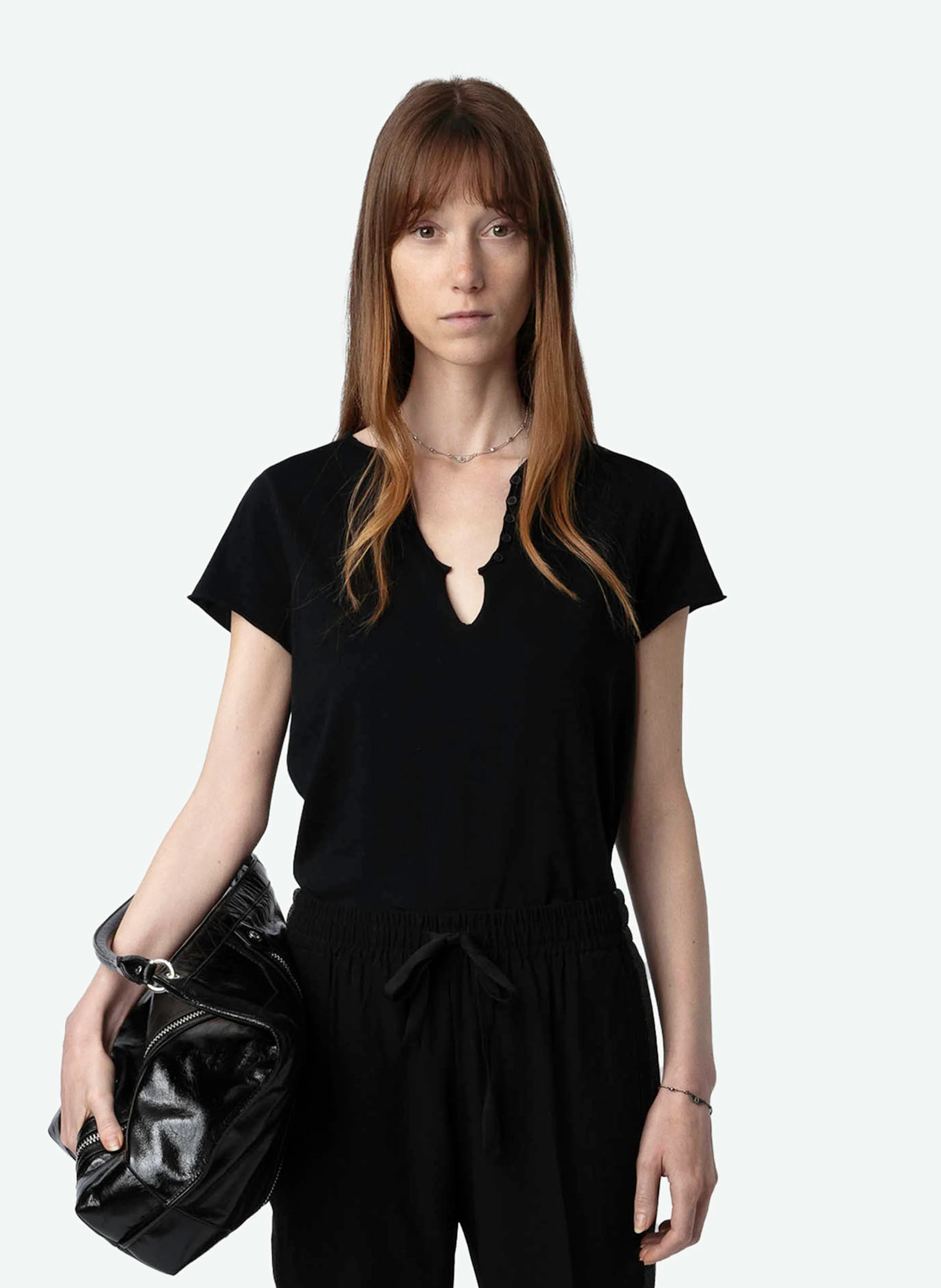 TUNI - Tee-shirt tunisien en coton bio| Noir