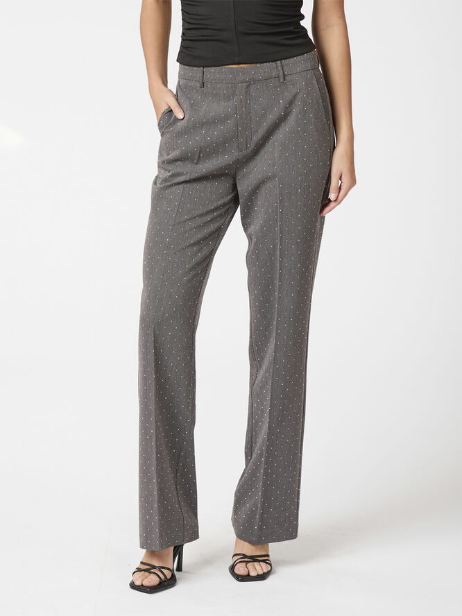 Neo Noir Alice Bedazzled Pants Grey