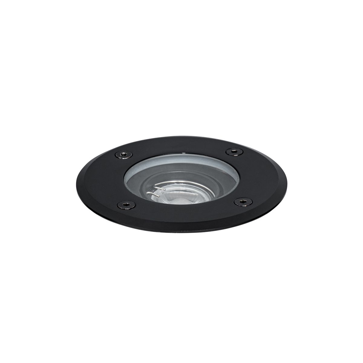 Set van 6 moderne buiten grondspots zwart 35 mm verstelbaar IP65 - Delux