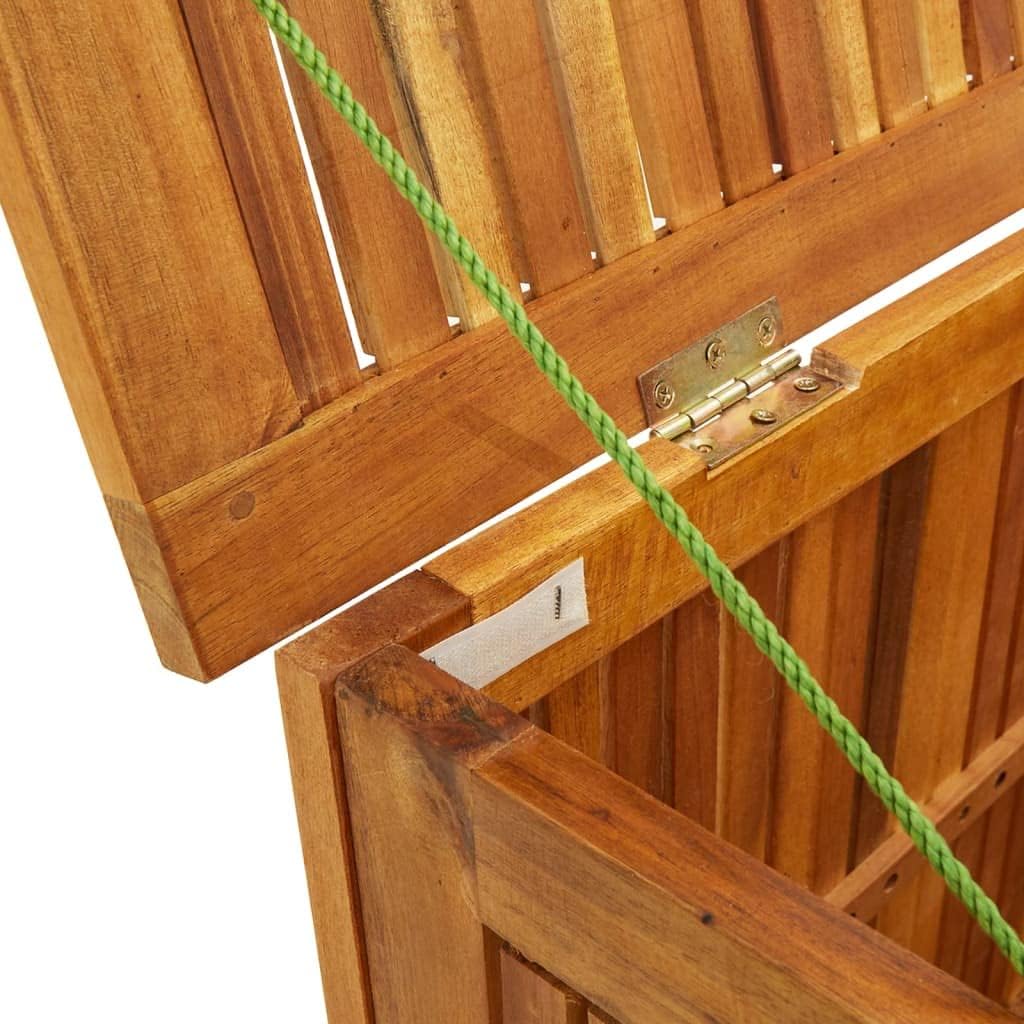 INLIFE Garten-Aufbewahrungsbox 113x50x58 cm Massivholz Akazie